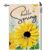 Hello Spring Garden Flag Sunflowers Garden Flag Bee Vertical Double Sided Rustic Farmland Burlap Yard Lawn Outdoor Decor 12.5×18″