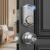 Keyless Entry Door Lock with Door Knob Handle, Fingerprint Door Locks, Electronic Smart Deadbolt, Keypad Door Lock with Code, Smart Locks for Front Doors, Auto-Lock & One Touch Locking