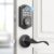 Keyless Entry Door Lock with Handle – 2 Lever Handles, Fingerprint Door Locks, Electronic Keypad Deadbolt, 2 Keys, Smart Doors Lock, Auto-Lock & One Touch Locking, Easy Installation