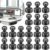 LOVIMAG Fridge Magnets for Office Accessories, 20 Pcs Black Refrigerator Magnets for Office Organization, Small and Strong Push Pin Magnets for Whiteboard, Office,Classroom,Kitchen,Locker etc