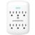 Monster Wall Tap Plug 6-Outlet Extender with Outlet Surge Protector for Home, Travel, Office, Home Appliances, Computers, and Smart Phone Devices – 300J and ETL Listed