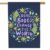 Motivational Quote Garden Flag 28×40 Inch Word Read Books Change The World Flower Leaf Heart House Lawn Flag Double Sided Banners for Home Outdoor Decoration