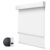 Motorized Day and Night Dual Smart Blind for Window with Valance Rechargeable Motor,Blackout Roller Shade Custom Size,with Valance Suitable for Home,Office (Full Blackout White)