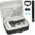 PAIYULE Carrying Case for Meta for Quest 3/ 3s, for Oculus Quest 2 Virtual Reality Headset/Touch Controllers/Elite Strap VR2 Accessories with Silicone Face Cover, Lens Protector-Grey(No Device)