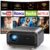 Projector with WiFi and Bluetooth, Mini-Projector: [Auto Focus/Keystone] – NICPOW Full HD 1080P 4K Supported Portable Bluetooth Projector for Gaming Devices and Phones – Ideal for Indoor Outdoor Use