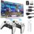 Retro Game Console Stick Pro, Built-in 23 Emulators 40000+ Classic Video Games with 4K HDMI and Dual 2.4G Wireless Controllers (128GB) Plug Preloaded Electronic Game (128G)