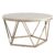 SEI Furniture Luna Faux Stone Round Coffee Table, Champagne