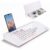 Small Glass Desktop Whiteboard Dry-Erase-Board – Computer Keyboard Stand White Board Surface Pad with Drawer, Desk Organizers with Accessories for Office, Home, School Supplies
