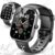 Smart Watch, 1.91″ HD Screen Smartwatch for Men Women, Fitness Watch with Heart Rate/Sleep Monitor/Steps Monitor, 110+ Sports Modes, IP68 Waterproof Activity Trackers for Android iOS
