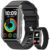 Smart Watch for Men Women (Answer/Make Calls), 1.57″ Curved Screen Fitness Tracker IP68 Waterproof with 24/7 Heart Rate/Sleep Monitor, Two Straps Activity Trackers for Android and iPhone (Black)