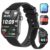 Smart Watches for Women Men, 1.83″ HD Smartwatch with 120 Sports Modes, Heart Rate/Sleep Monitor, IP67 Waterproof, Bluetooth Call & Music Control for iPhone/Android (Black)