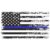 Thin Blue Line Sticker – Back The Blue Distressed American Flag Police Decal for Cars, Trucks & Vehicle Windows – Made in USA (5.9×3.2 inches)