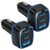 USB C Car Charger, 3 Port PD Super Mini Cigarette Lighter Adapter, 2Pack USB-C & A Fast Car Charging for iPhone 16/15 Pro Max, Galaxy S25/S24, iPad, Pixel, Android Phones,Travel Essentials for Men