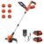 VARSK 20V String Trimmer Cordless Weed Wacker, 12 Inch 2 in 1 Trimmer and Edger, Automatic Line Feed, Includes 2 X 2.0Ah Batteries/1 X Fast Charger/6 X Spare Spools, Weed Eater for Lawn, Garden, etc