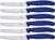Victorinox Swiss Classic Tomato and Table Set, 6 Pieces Paring Knife, Set of 6, Blue (6.7832.6)