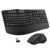 Wireless Keyboard and Mouse Combo, 2.4G Full Size Wave Keys Ergonomic Keyboard with Wrist Rest and 3-Level DPI Adjustable Wireless Ergonomic Mouse for Windows, Mac OS Desktop/Laptop/PC(Black)
