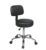 Work Smart Office Star Drafting Chair with Padded Seat, Pneumatic Height Adjustment and Heavy Duty Chrome Base, Black Vinyl